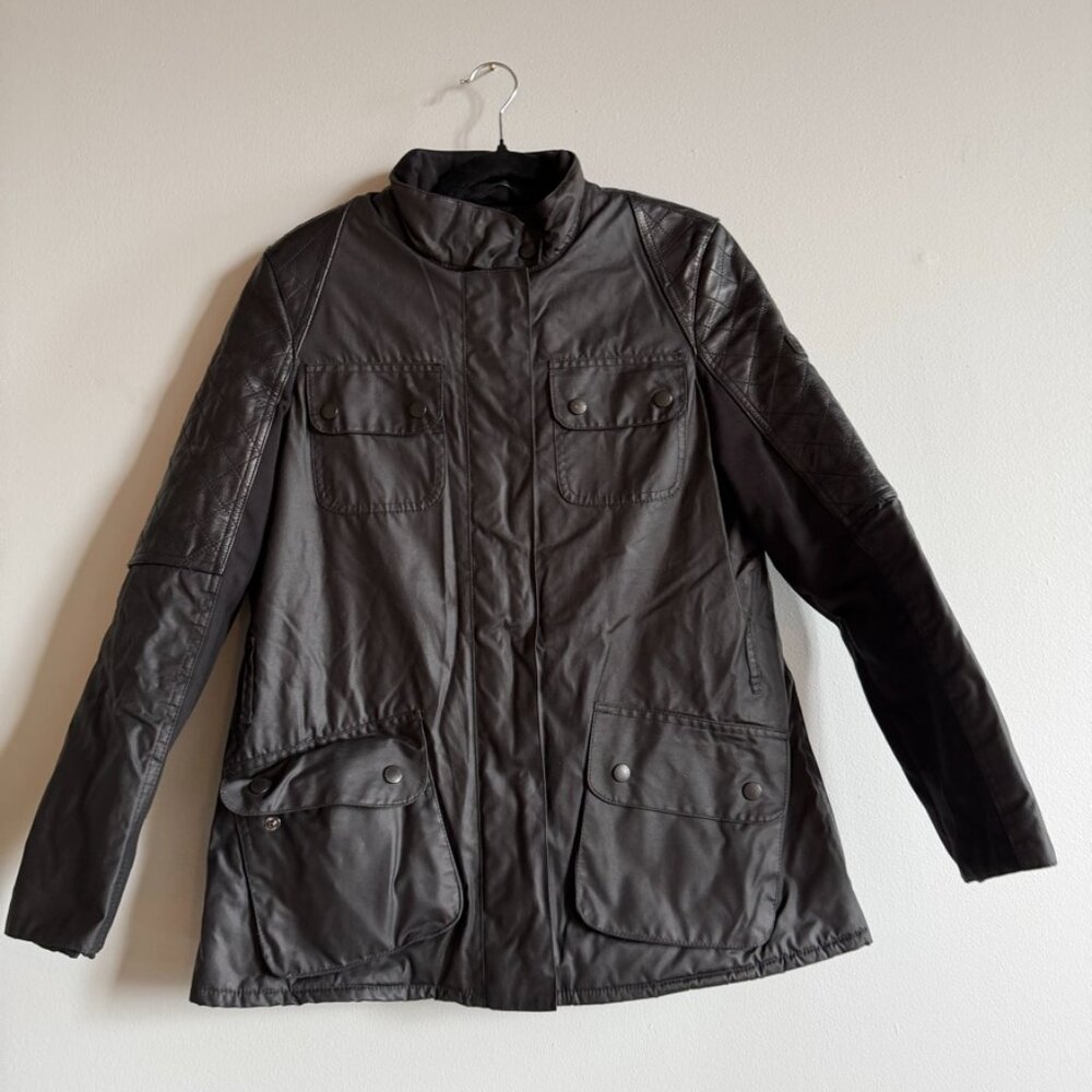 Barbour International Wax Jacket | Black | Women's | UK 12 / US 8